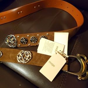 A eye catching barber style leather belt